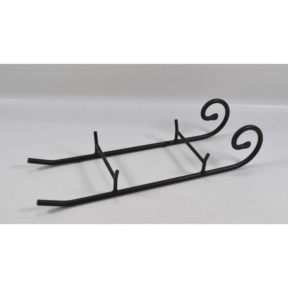 Longaberger 1997 Black Wrought Iron Sleigh Runner 16.5